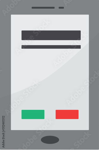phone call vector icon, flat style