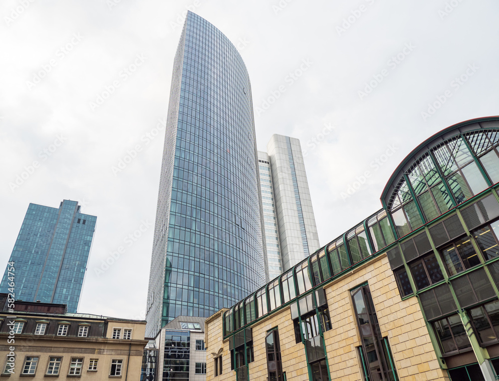 Obraz premium The modern architecture in city Frankfurt, Germany