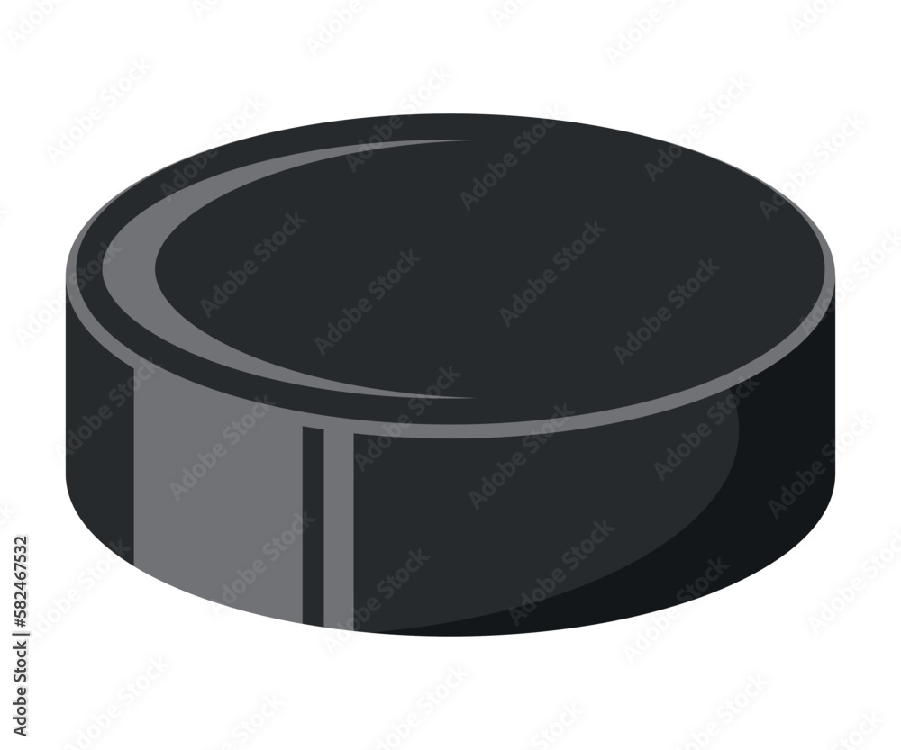 Hockey puck flat icon. Vector illustration. Eps Hockey puck flat icon. Vector illustration. Eps