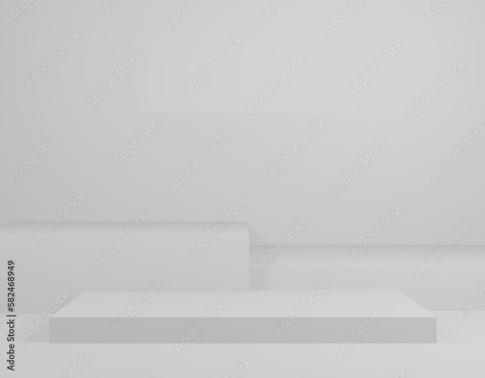 Empty white podium.3D display podium on white background.Stand Minimal mockup for presentation.Abstract white background concept.Geometric platform show cosmetic product.Stage showcase.3D rendering Empty white podium.3D display podium on white background.Stand Minimal mockup for presentation.Abstract white background concept.Geometric platform show cosmetic product.Stage showcase.3D rendering