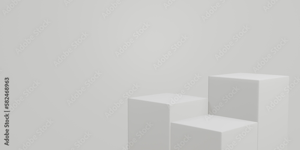 Empty white podium.3D display podium on white background.Stand Minimal mockup for presentation.Abstract white background concept.Geometric platform show cosmetic product.Stage showcase.3D rendering Empty white podium.3D display podium on white background.Stand Minimal mockup for presentation.Abstract white background concept.Geometric platform show cosmetic product.Stage showcase.3D rendering
