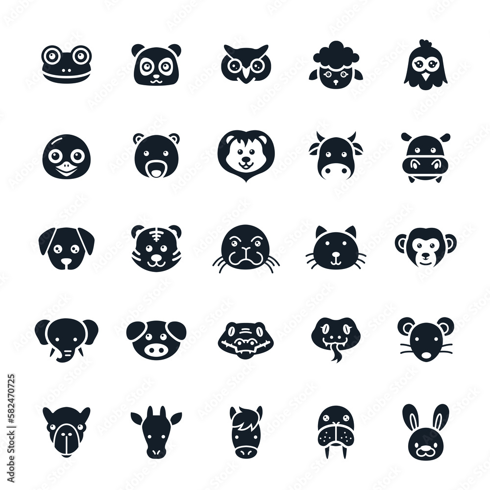 Animal and pets Icons Animal and pets Icons