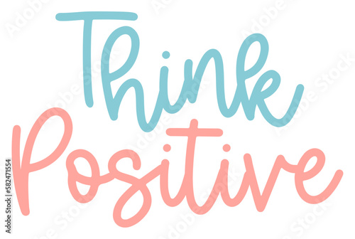 Positive Word Sticker Illustration
