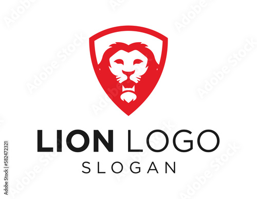 Logo design about Lion on a white background. made using the CorelDraw application.