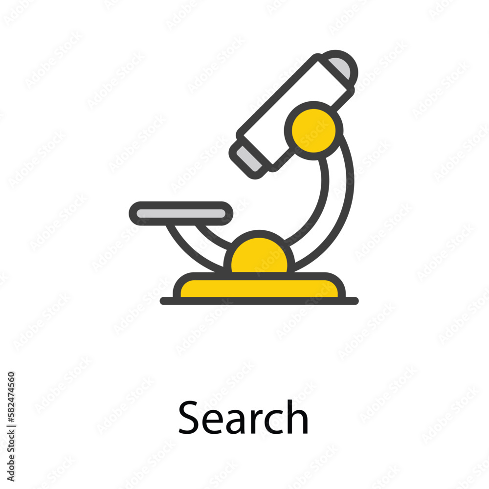 Fototapeta premium Search icon design stock illustration