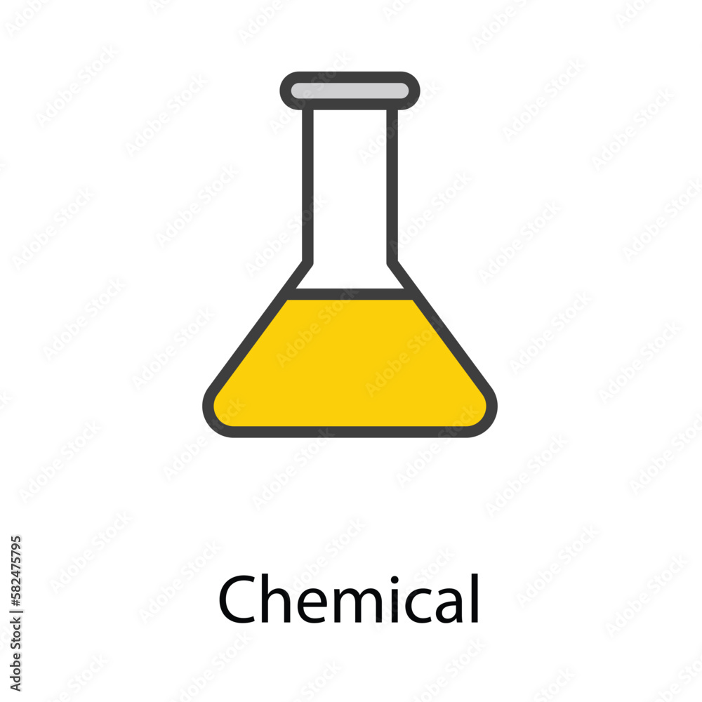 Chemical icon design stock illustration Chemical icon design stock illustration