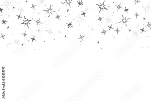 flat design silver stars background