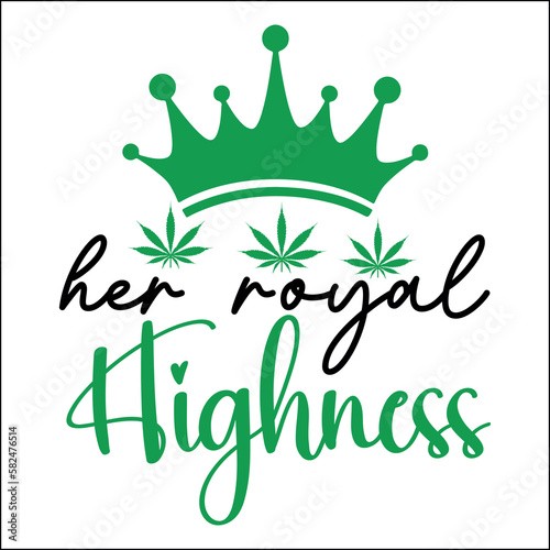 Tableau sur toile Her royal highness SVG
