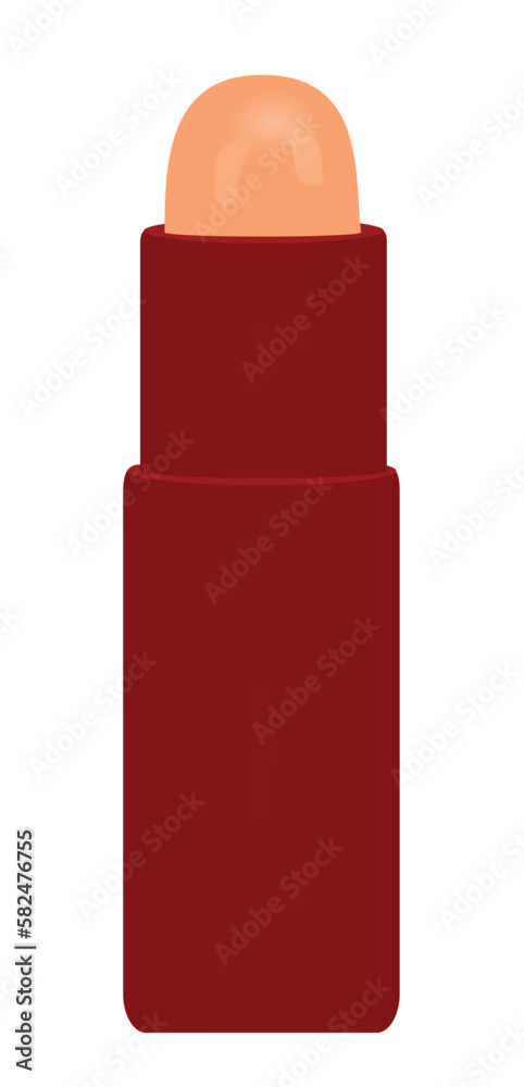 Red lip balsam. vector illustration Red lip balsam. vector illustration