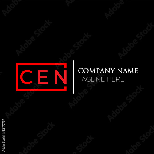 CEN letter logo design on black background. CEN creative initials letter logo concept. CEN letter design. CEN letter design on black background. CEN logo vector.
