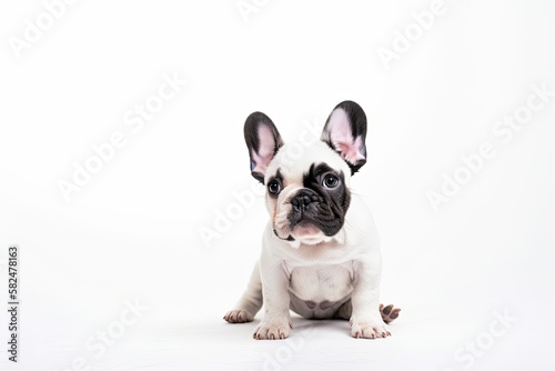 French bulldog puppy. Generative AI © AkuAku