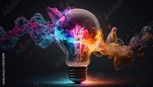 Idea Transfer: The Power of Creative Know-How and Inspiration - Abstract Bulb: Generative AI