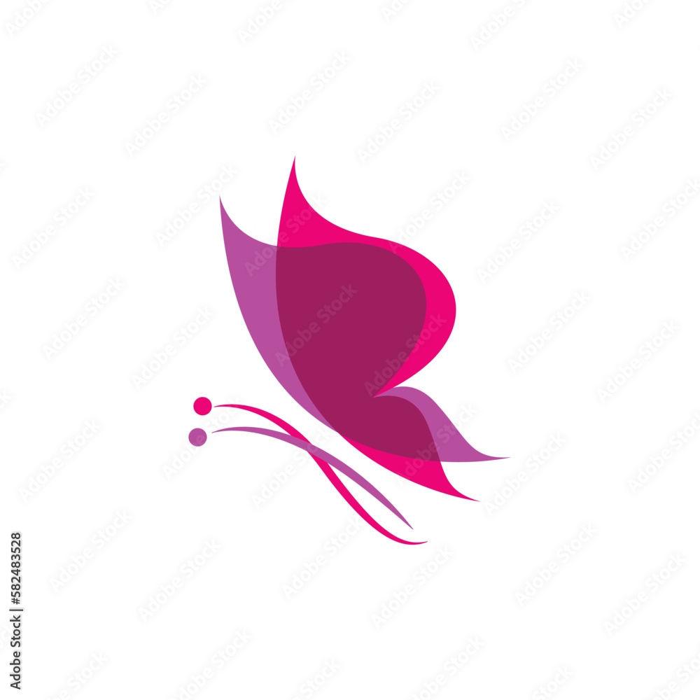 Fototapeta premium butterfly logo design vector
