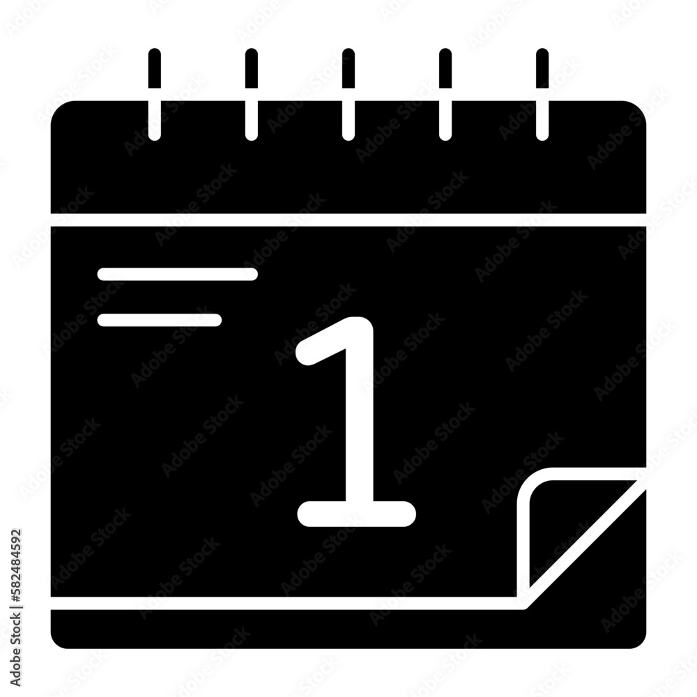 Calendar Glyph Icon Calendar Glyph Icon