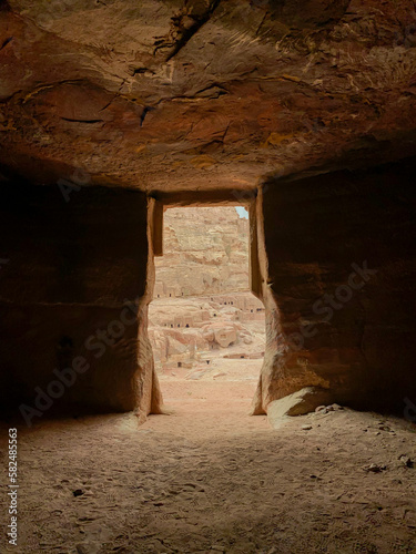 Wallpaper Mural Detail of a cave at Royal Tombs in the Lost city of Petra Torontodigital.ca