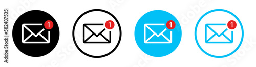 Mail notification icon set