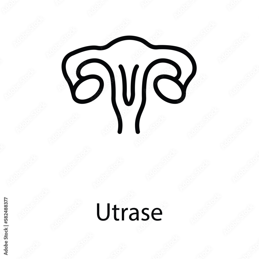 Obraz premium Uterus icon design stock illustration