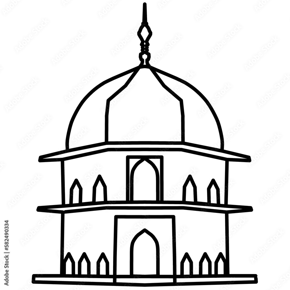 Front Dome of a Mosque Front Dome of a Mosque