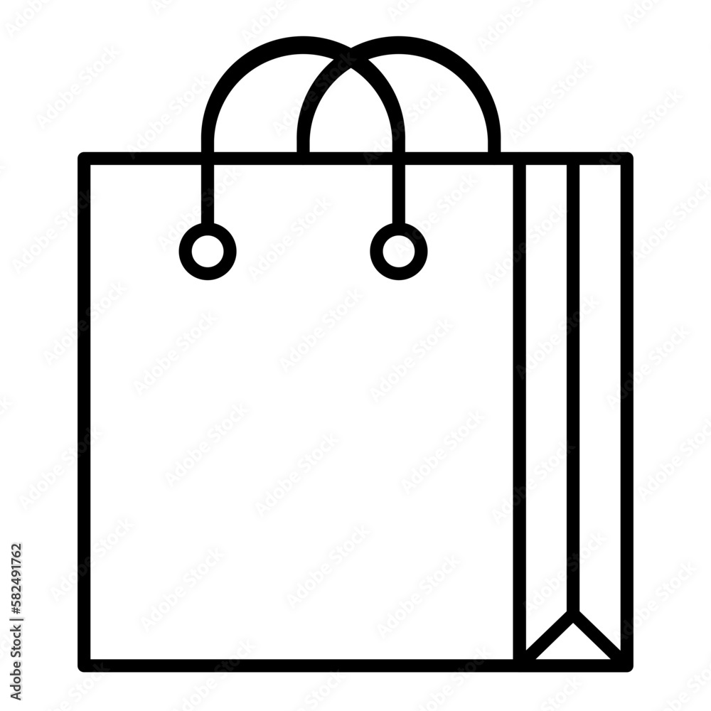 Shopping Bag Outline Icon Shopping Bag Outline Icon