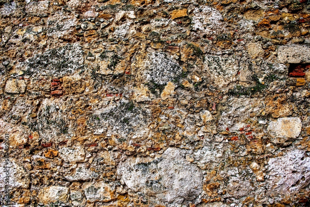 Medieval stone wall and background Medieval stone wall and background