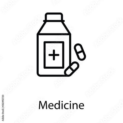 Medicine icon design stock illustration