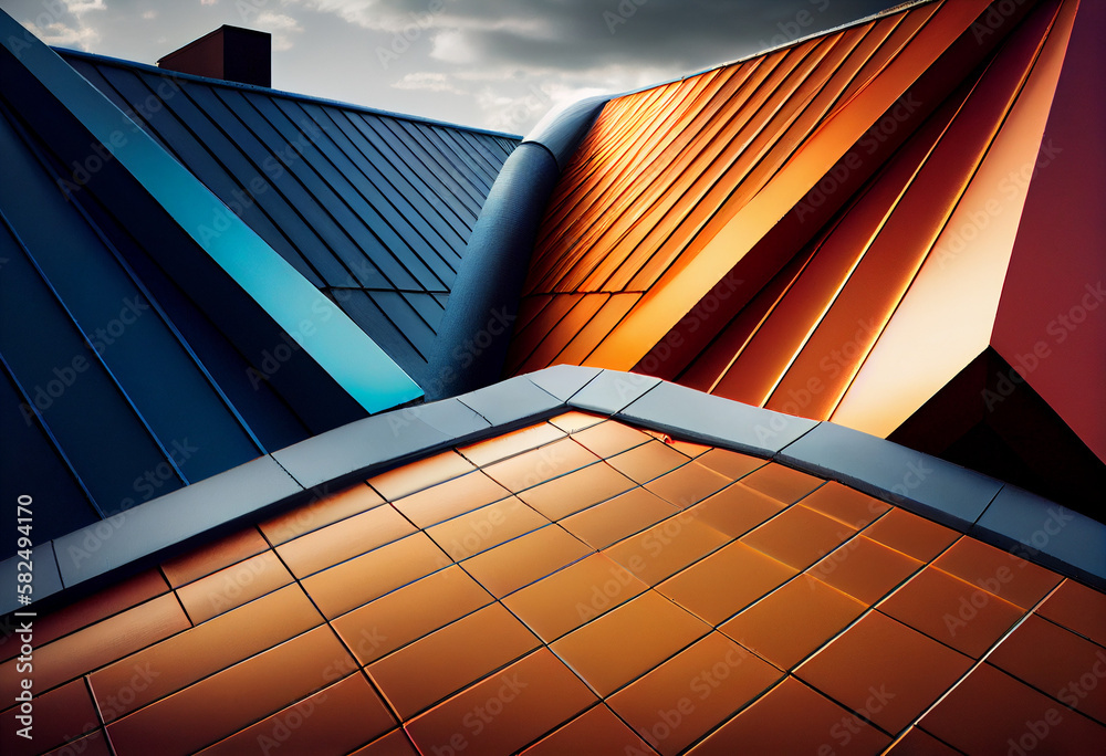 Gold Raftors Building ,city,color,gold,black and white,House,Tiles, Slate, Shingles ...