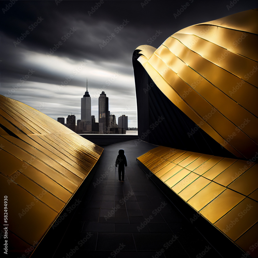 Gold Raftors Building ,city,color,gold,black and white,House,Tiles, Slate, Shingles ...