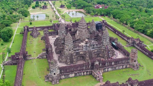 angkor wat, unesco, nature, cambodia, temple, kingdom, khmer, landscape, river, travel