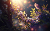 art abstract spring background or summer background with flower