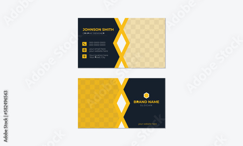 Professional Modern Creative and Clean Vector Business Card Template Design.