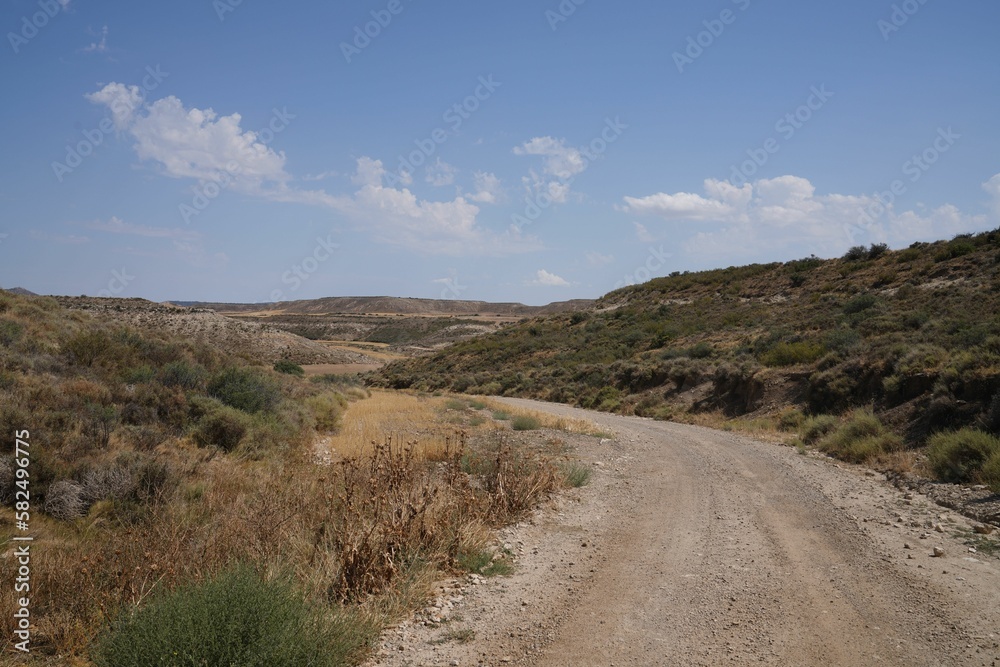 Beautiful view of a road in the rocky landscape