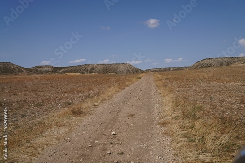 Beautiful view of a road in the rocky landscape