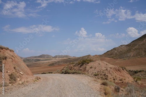 Beautiful view of a road in the rocky landscape