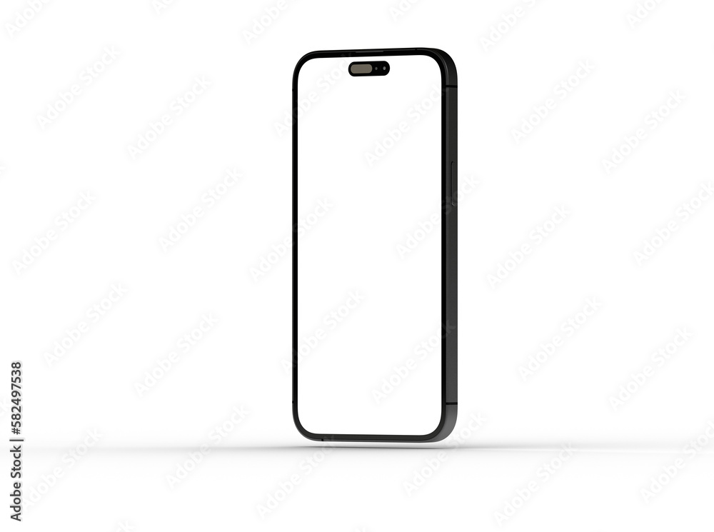 Mockup - All-screen smartphone mockup isolated 3d Mockup - All-screen smartphone mockup isolated 3d