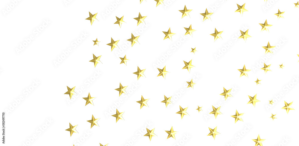 Obraz premium Stars - Festive christmas card. Isolated illustration white background. -