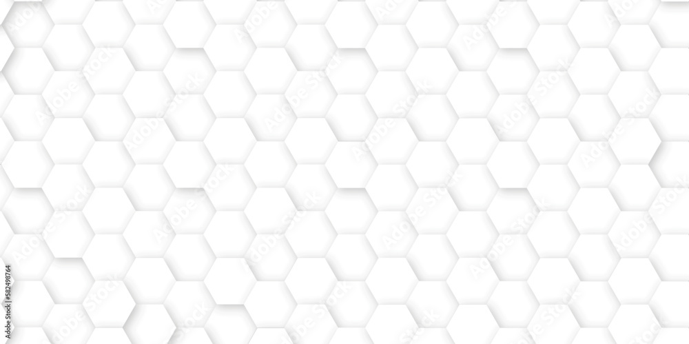Abstract background with hexagons and geometric pattern in honeycombs design in illustration . Modern and seamless pattern in design with hexagonal molecular structures in technology background Abstract background with hexagons and geometric pattern in honeycombs design in illustration . Modern and seamless pattern in design with hexagonal molecular structures in technology background