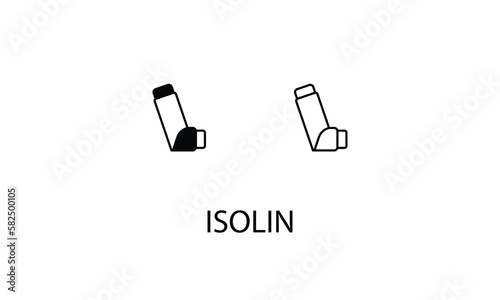 Insulin double icon design stock illustration