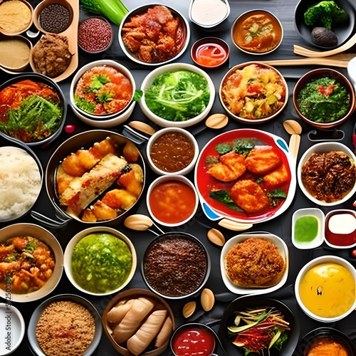 Comida coreana/oriental (korean/oriental food) - generative IA © Samanda