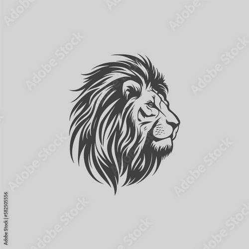 Fototapeta Naklejka Na Ścianę i Meble -  lion  head  logo