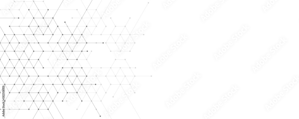 Obraz premium Abstract design element with geometric background of hexagons shape pattern
