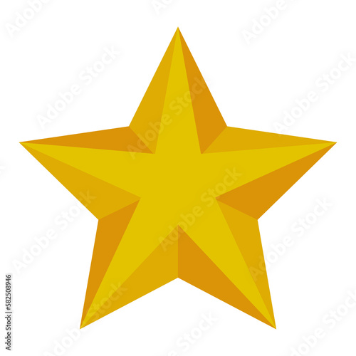 Christmas star PNG image icon with transparent background