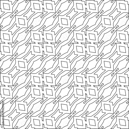 Stylish texture with figures from lines. diagonal pattern. Repeat decorative design.Abstract texture for textile  fabric  wallpaper  wrapping paper.Black and white geometric wallpaper. 