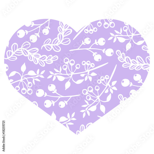 floral heart banner