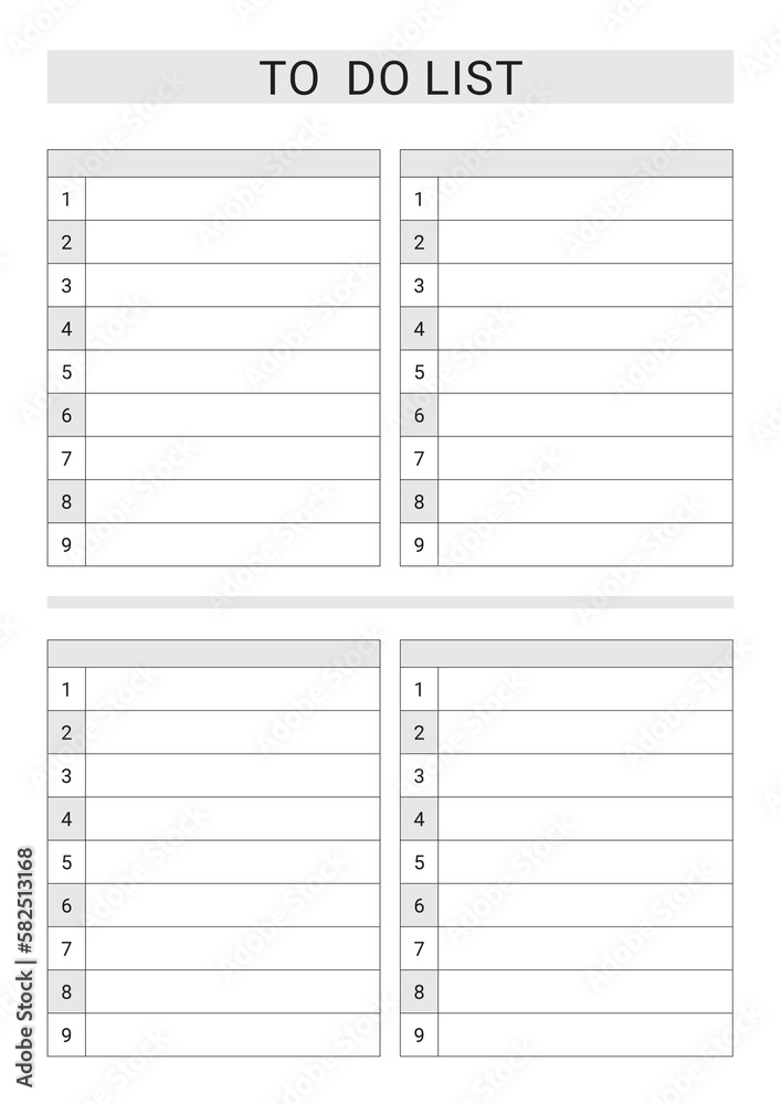 To Do List To Do List