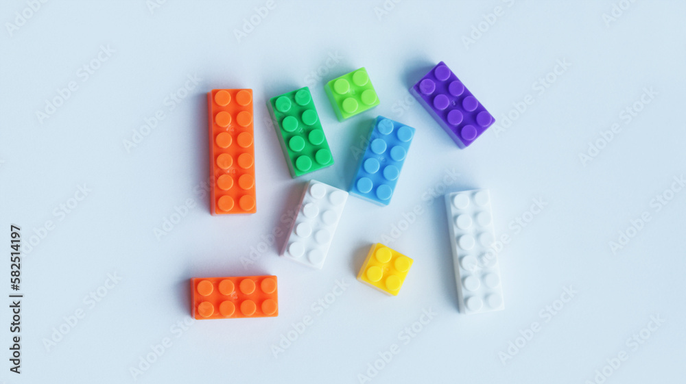 Building bricks or pastel building block or kids toy colorful plastic blocks isolated on white. Building bricks or pastel building block or kids toy colorful plastic blocks isolated on white.
