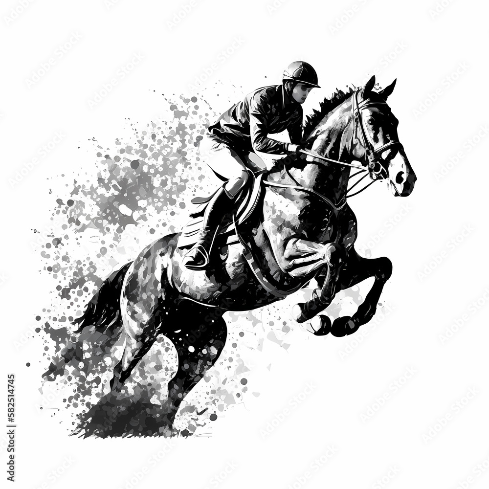 Horse Rider. Generative AI