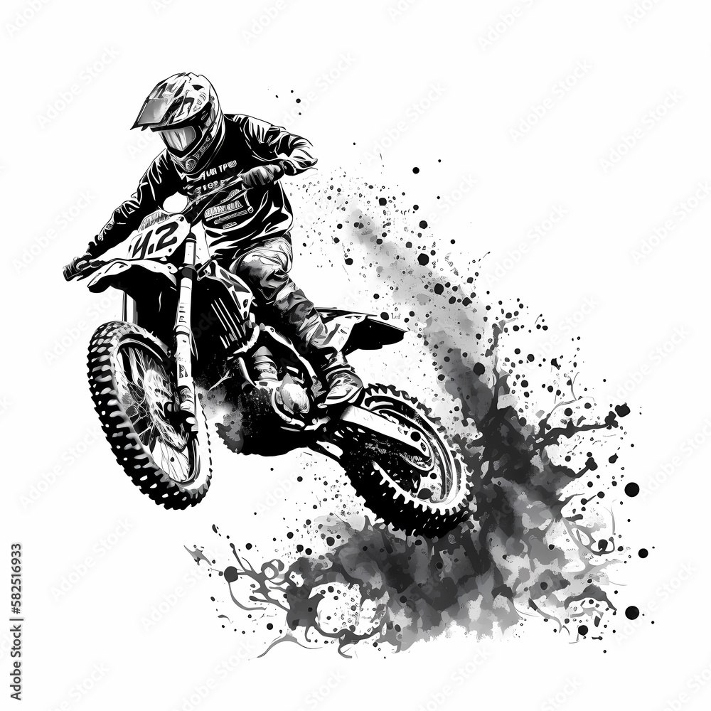 Moto Cross Freestyle. Generative AI Moto Cross Freestyle. Generative AI