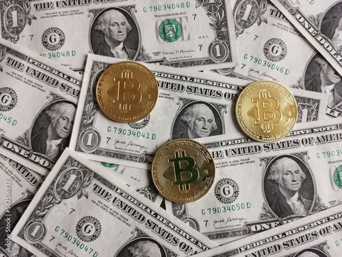 dollars and bitcoin