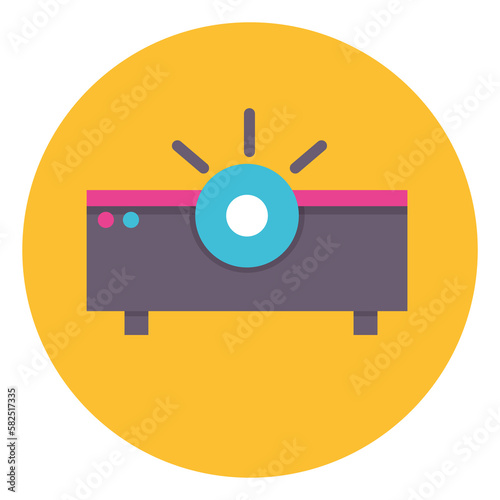 Projector icon png image with transparent background