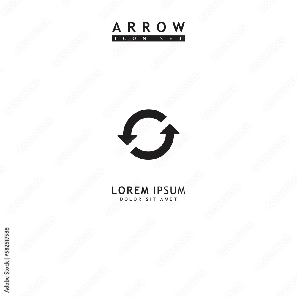 Modern simple arrows vector illustration isolated on white background Modern simple arrows vector illustration isolated on white background